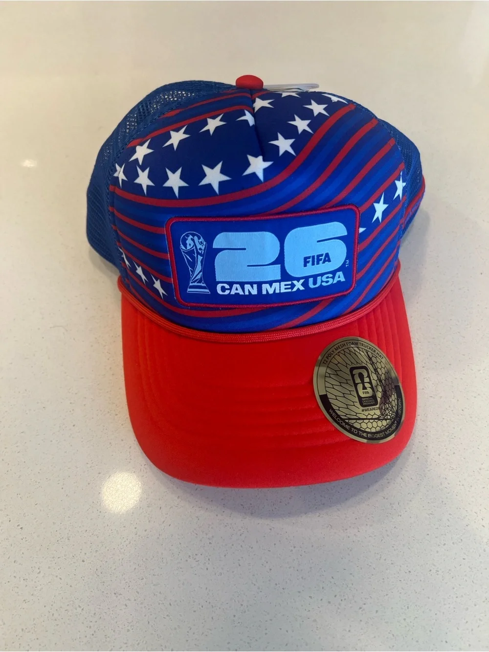 USA World Cup Red & Blue Trucker Hat